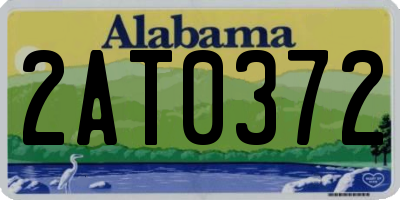 AL license plate 2AT0372