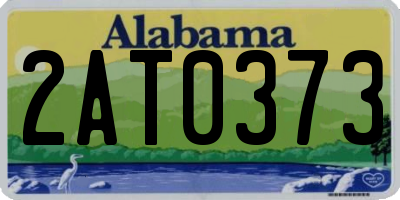 AL license plate 2AT0373