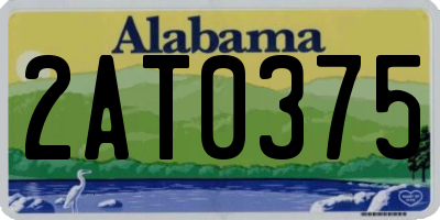 AL license plate 2AT0375