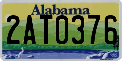 AL license plate 2AT0376