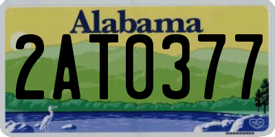 AL license plate 2AT0377