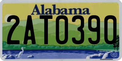 AL license plate 2AT0390