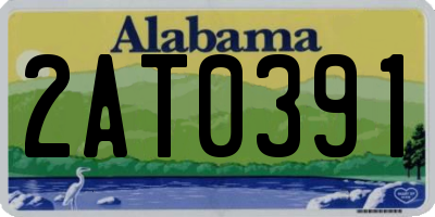 AL license plate 2AT0391