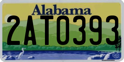 AL license plate 2AT0393