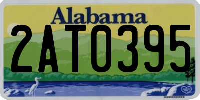 AL license plate 2AT0395