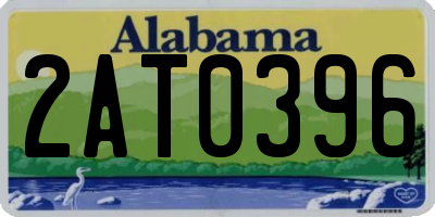 AL license plate 2AT0396