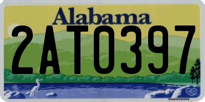 AL license plate 2AT0397