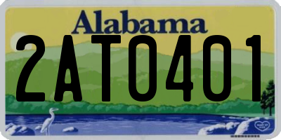 AL license plate 2AT0401