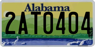 AL license plate 2AT0404