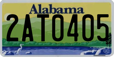 AL license plate 2AT0405
