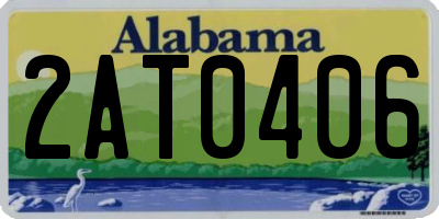 AL license plate 2AT0406