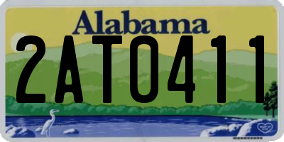 AL license plate 2AT0411