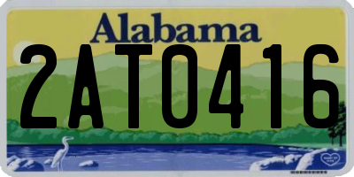 AL license plate 2AT0416