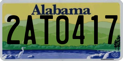 AL license plate 2AT0417
