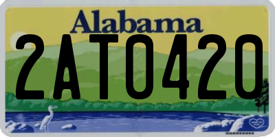 AL license plate 2AT0420