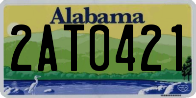 AL license plate 2AT0421
