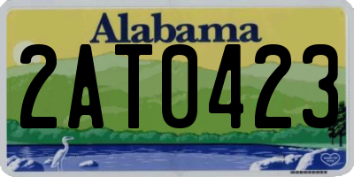 AL license plate 2AT0423