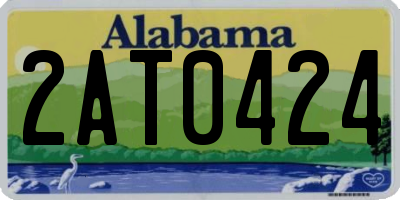 AL license plate 2AT0424