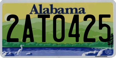 AL license plate 2AT0425