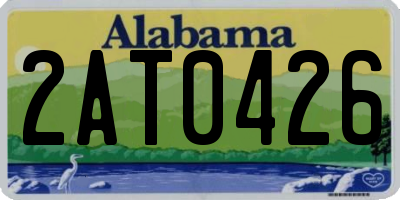 AL license plate 2AT0426