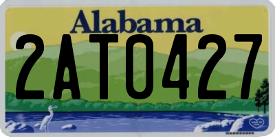 AL license plate 2AT0427