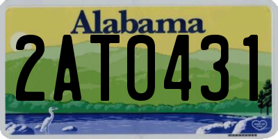 AL license plate 2AT0431