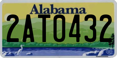 AL license plate 2AT0432