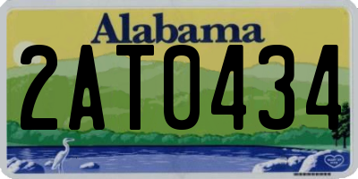AL license plate 2AT0434