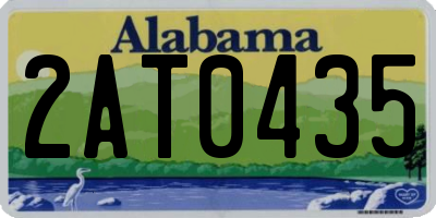 AL license plate 2AT0435