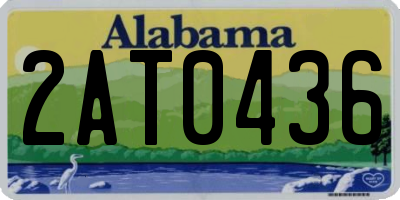 AL license plate 2AT0436