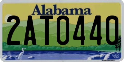 AL license plate 2AT0440