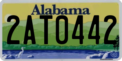 AL license plate 2AT0442
