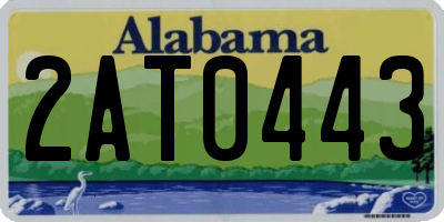 AL license plate 2AT0443