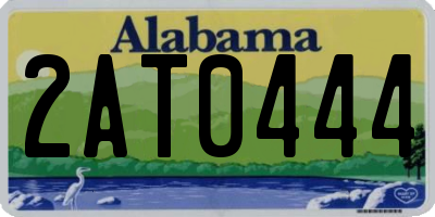 AL license plate 2AT0444
