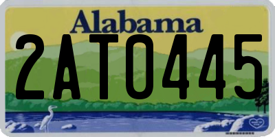 AL license plate 2AT0445