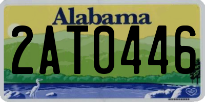 AL license plate 2AT0446