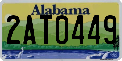 AL license plate 2AT0449