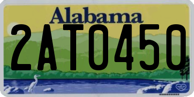 AL license plate 2AT0450