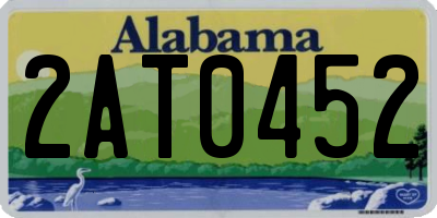 AL license plate 2AT0452