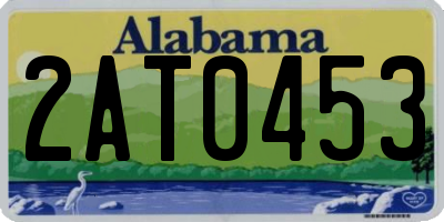 AL license plate 2AT0453