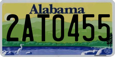 AL license plate 2AT0455