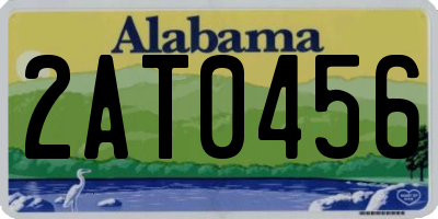 AL license plate 2AT0456