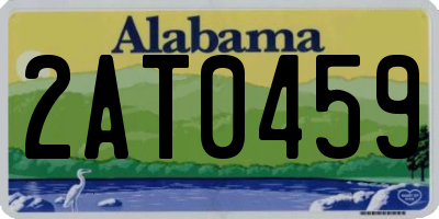 AL license plate 2AT0459