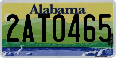 AL license plate 2AT0465
