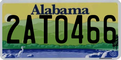 AL license plate 2AT0466