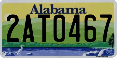 AL license plate 2AT0467
