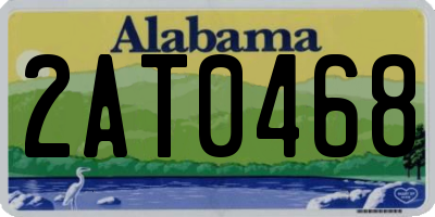 AL license plate 2AT0468