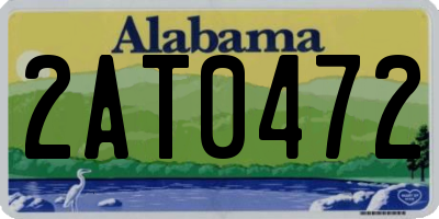 AL license plate 2AT0472