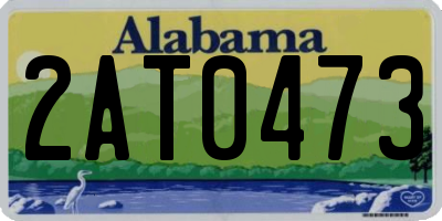 AL license plate 2AT0473
