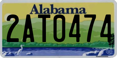 AL license plate 2AT0474